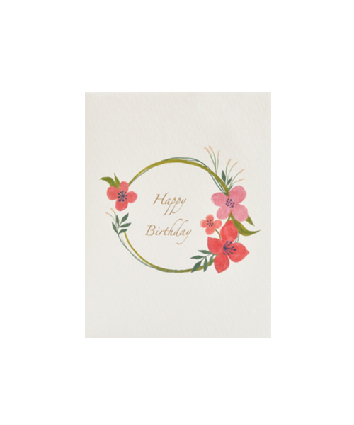 Flower Mini Card - Birthday