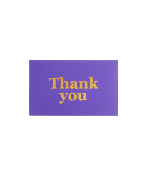 MINI CARD G-Thank you(purple)