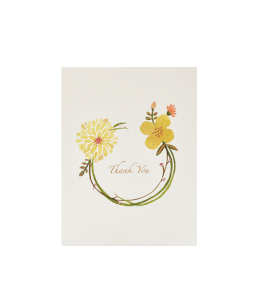 Flower Mini Card - Thank You