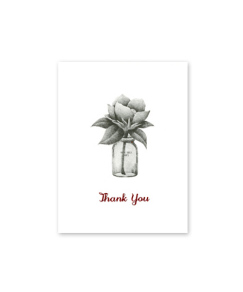 M Card - Flower Thank you