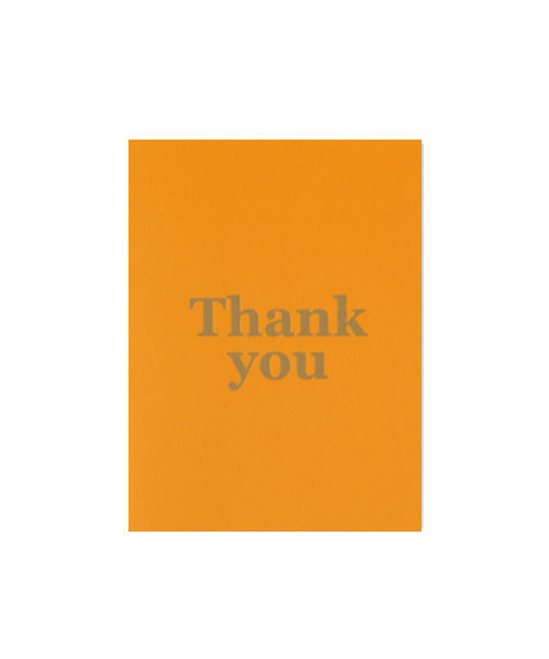 M Card - Thank you(orange)