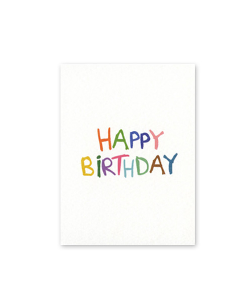 M Card - Birthday (rainbow)